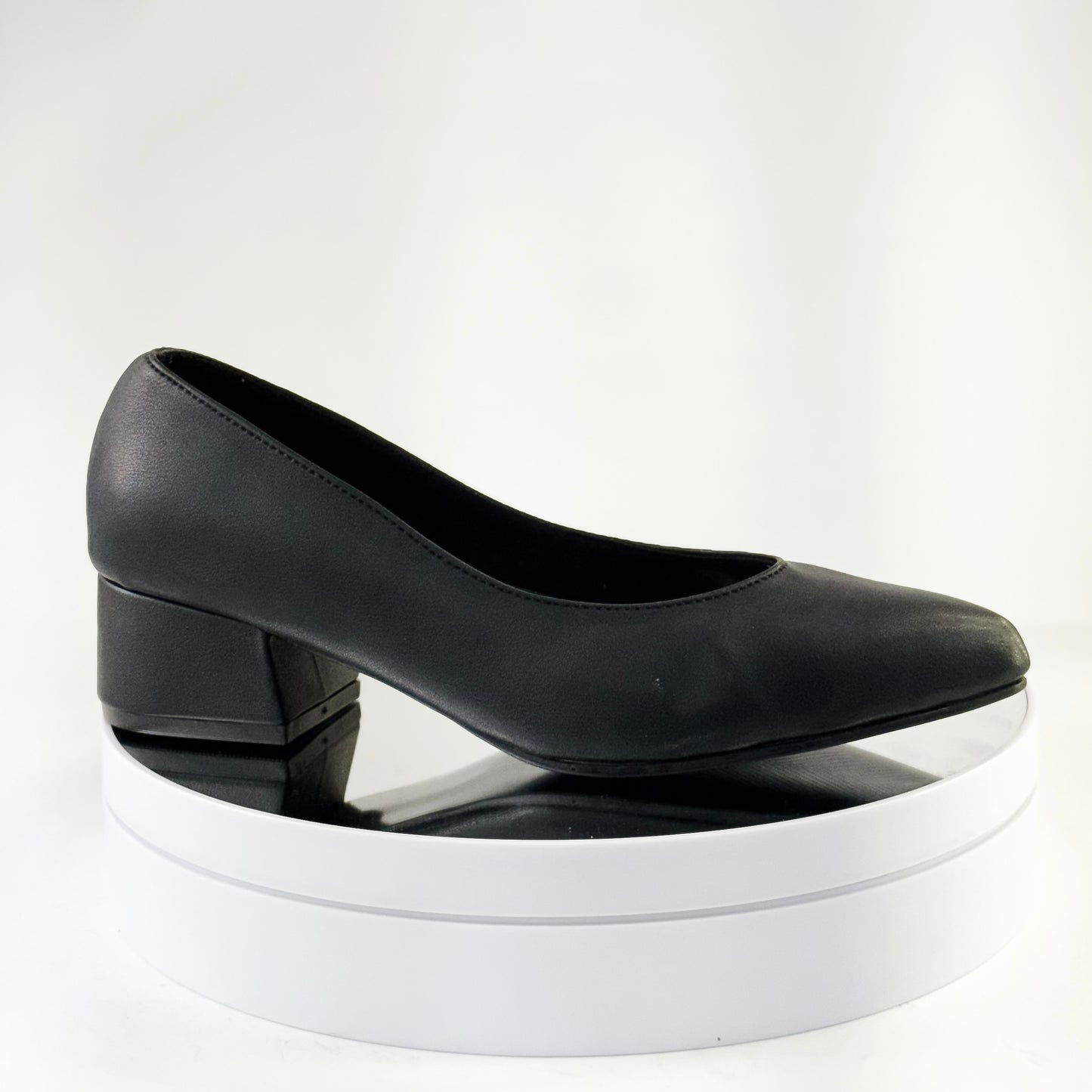 Tacones clásicos de tacón 3.5 cm color negro para mujer - Milagros Moda