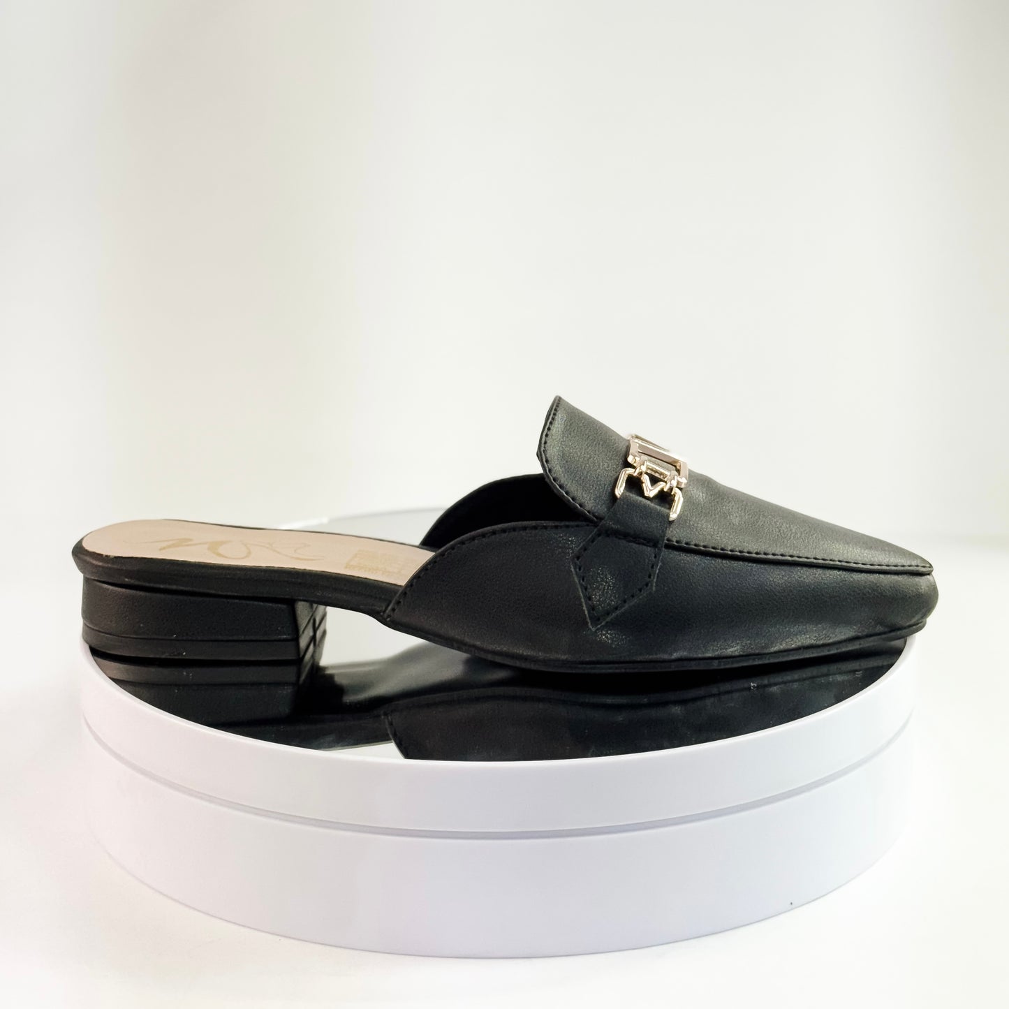 Suecos de tacón 1.5 cm color negro para mujer - Milagros Moda
