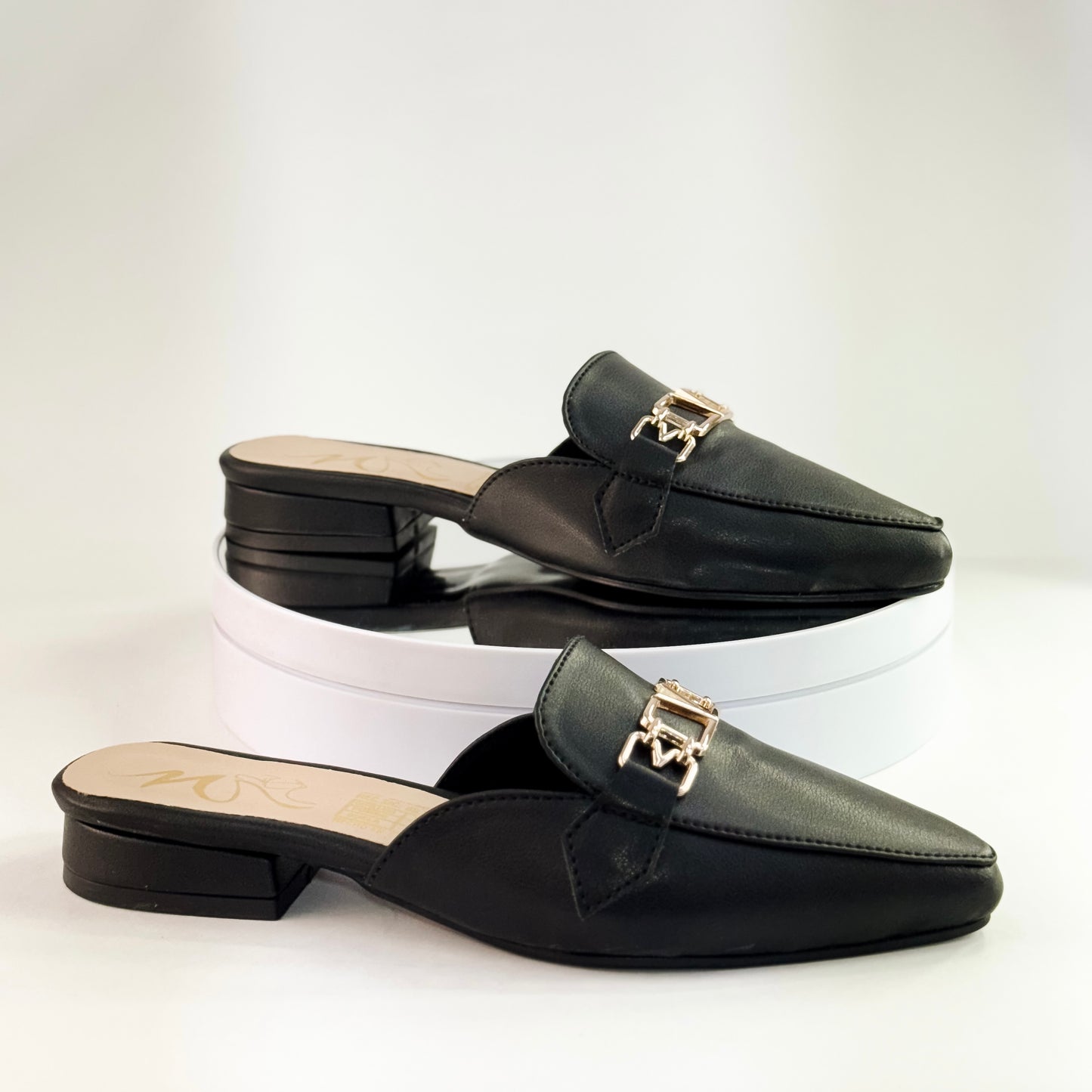 Suecos de tacón 1.5 cm color negro para mujer - Milagros Moda