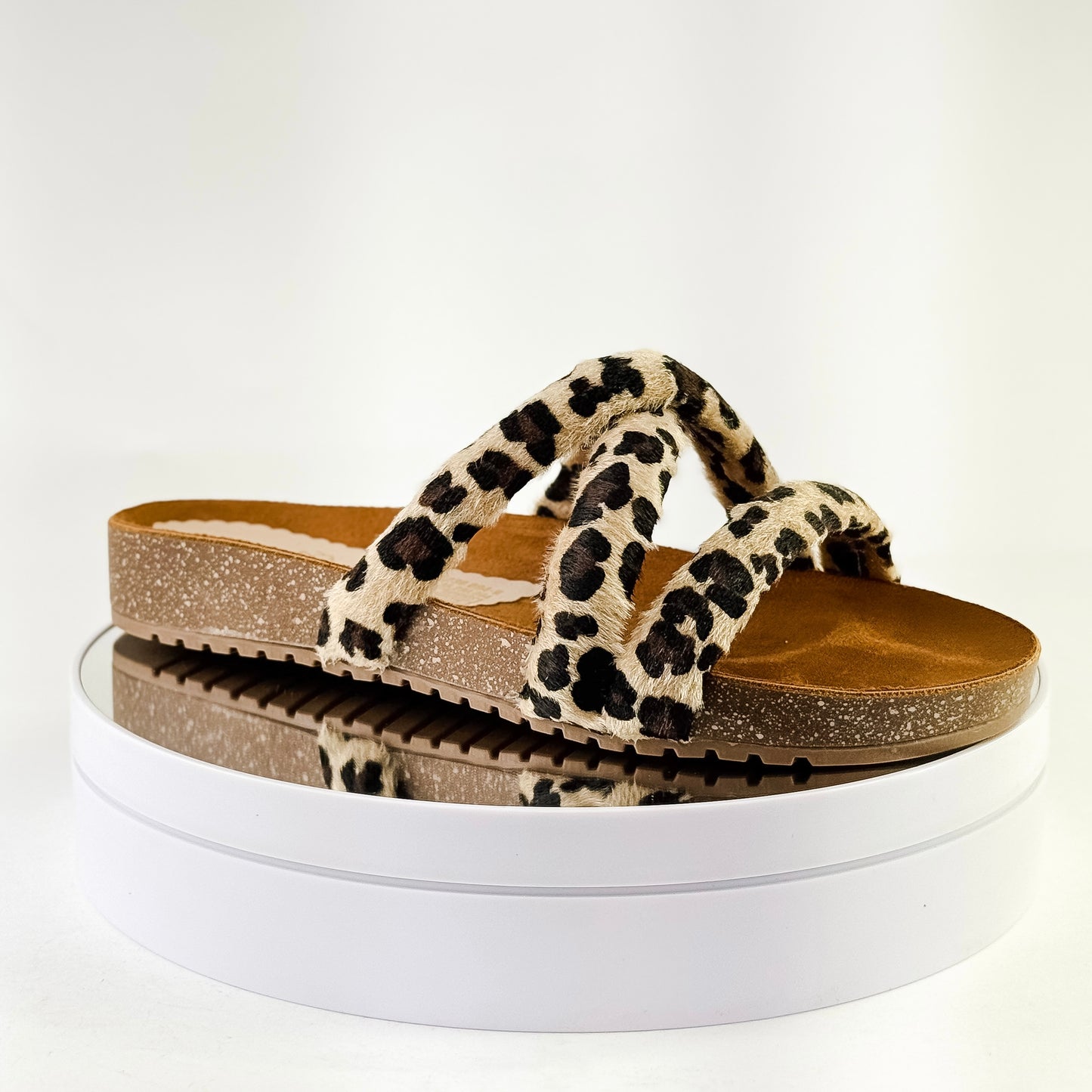 Sandalias planas con tiras cruzadas para mujer Ref. 0528 animal print