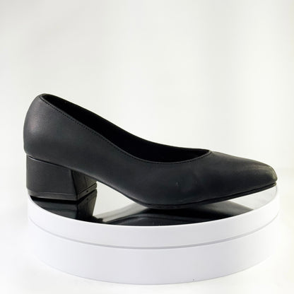 Tacones clásicos de tacón 3.5 cm color negro para mujer - Milagros Moda