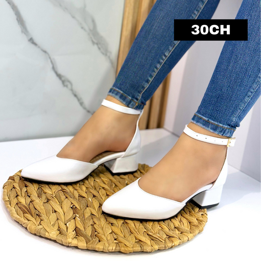 Calzado Mujer Charol Tacón  Cuadrado 3.5  REF: 30CH  Envió Gratis - Milagros Moda