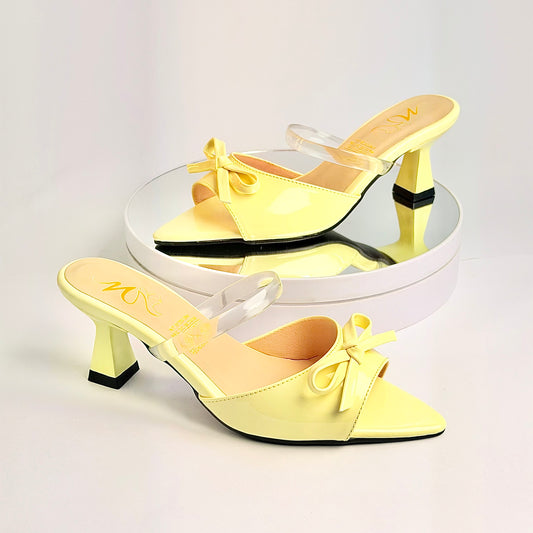 Tacones Amarillo mantequilla Milagros Moda