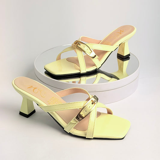 Tacones Amarillo mantequilla Milagros Moda