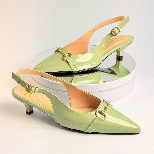 Tacones Verde salvia Milagros Moda