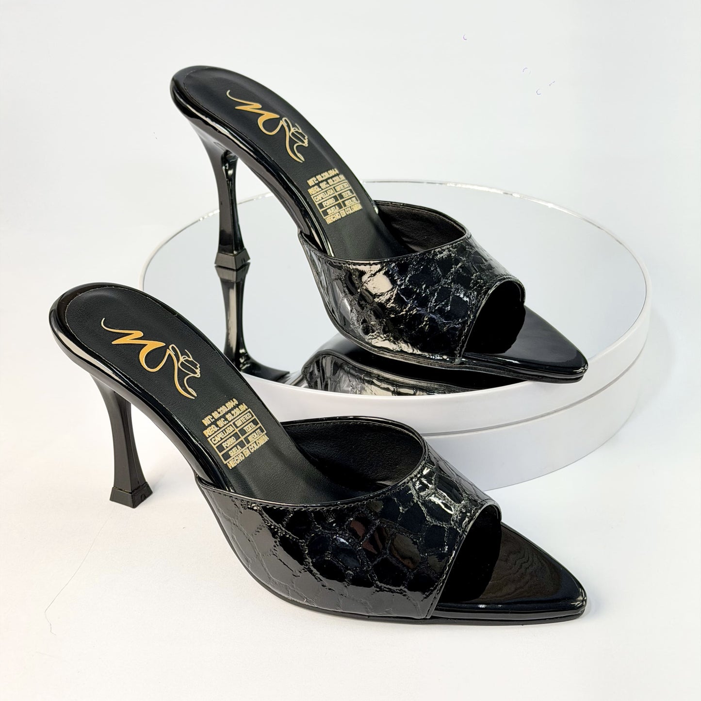 Tacones Negro Milagros Moda