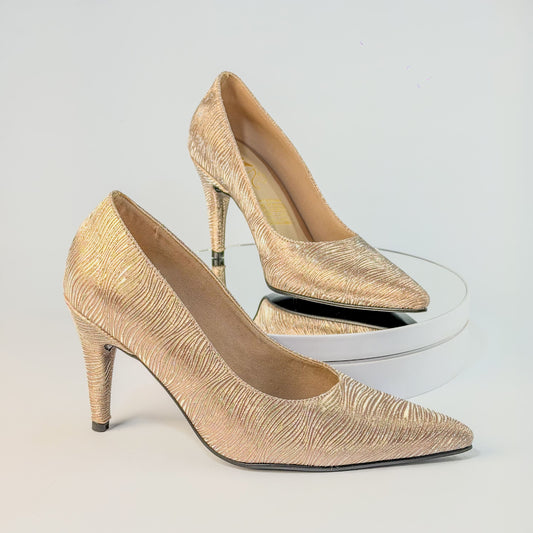 Tacones Oro rosa Milagros Moda