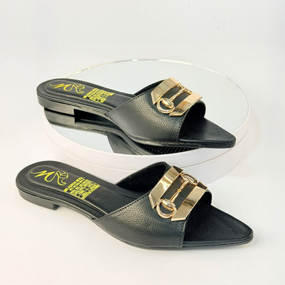 Sandalia Negro Milagros Moda