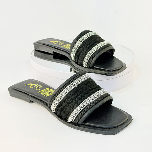 Sandalia Negro Milagros Moda