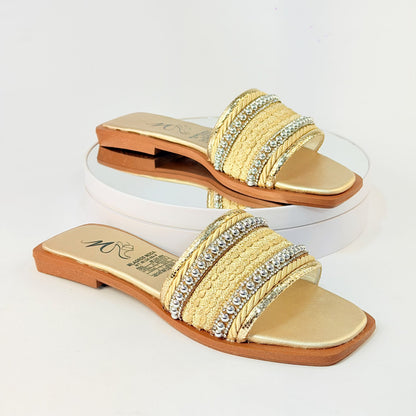 Sandalia Beige Milagros Moda