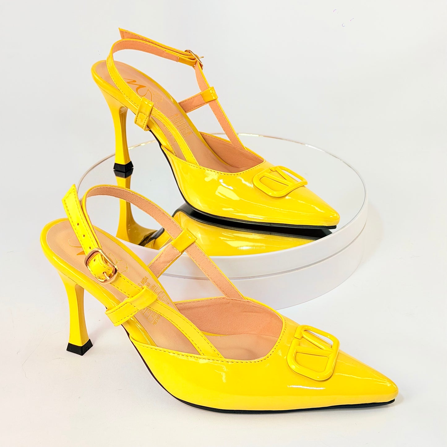 Tacones Amarillo Milagros Moda