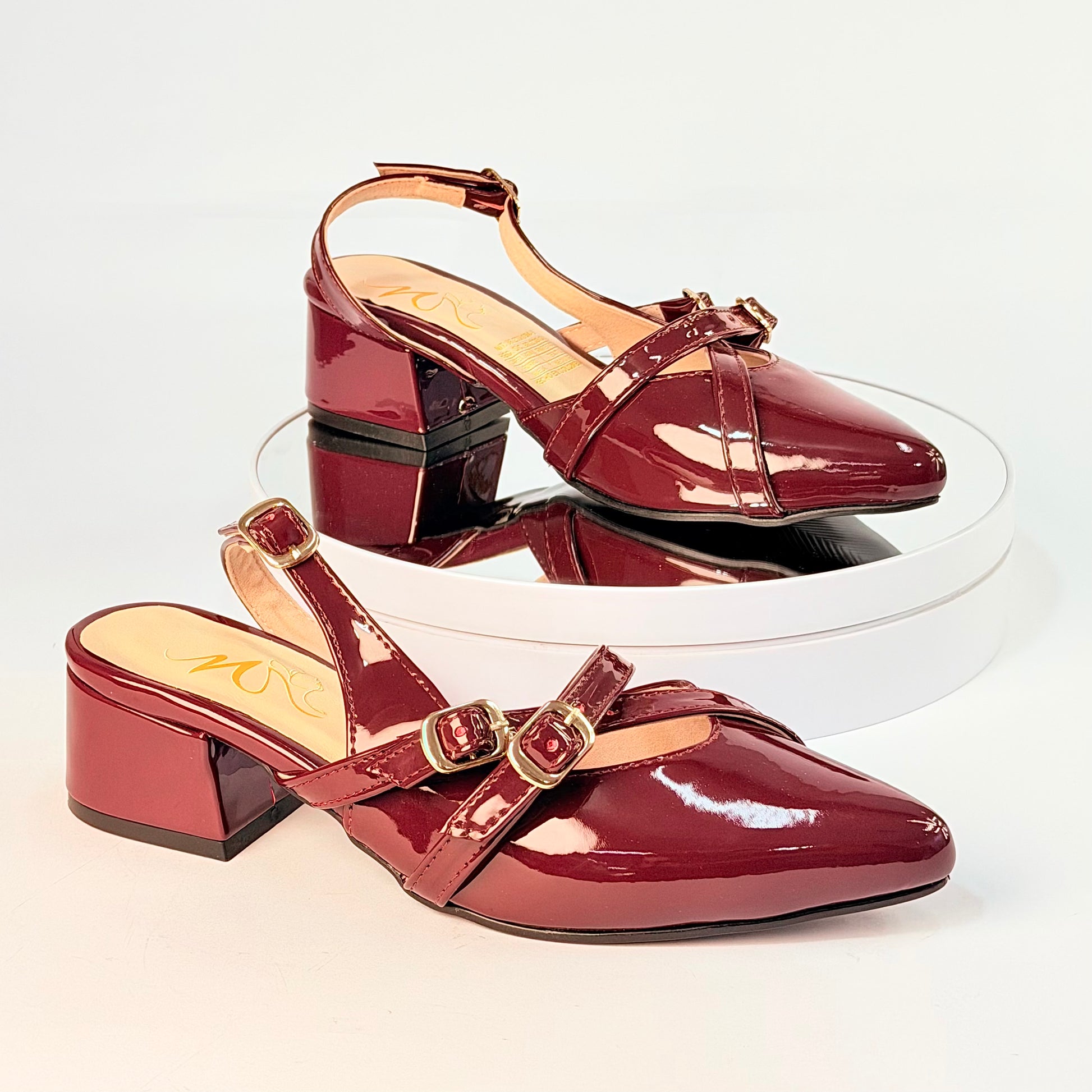 Tacones Vinotinto Milagros Moda