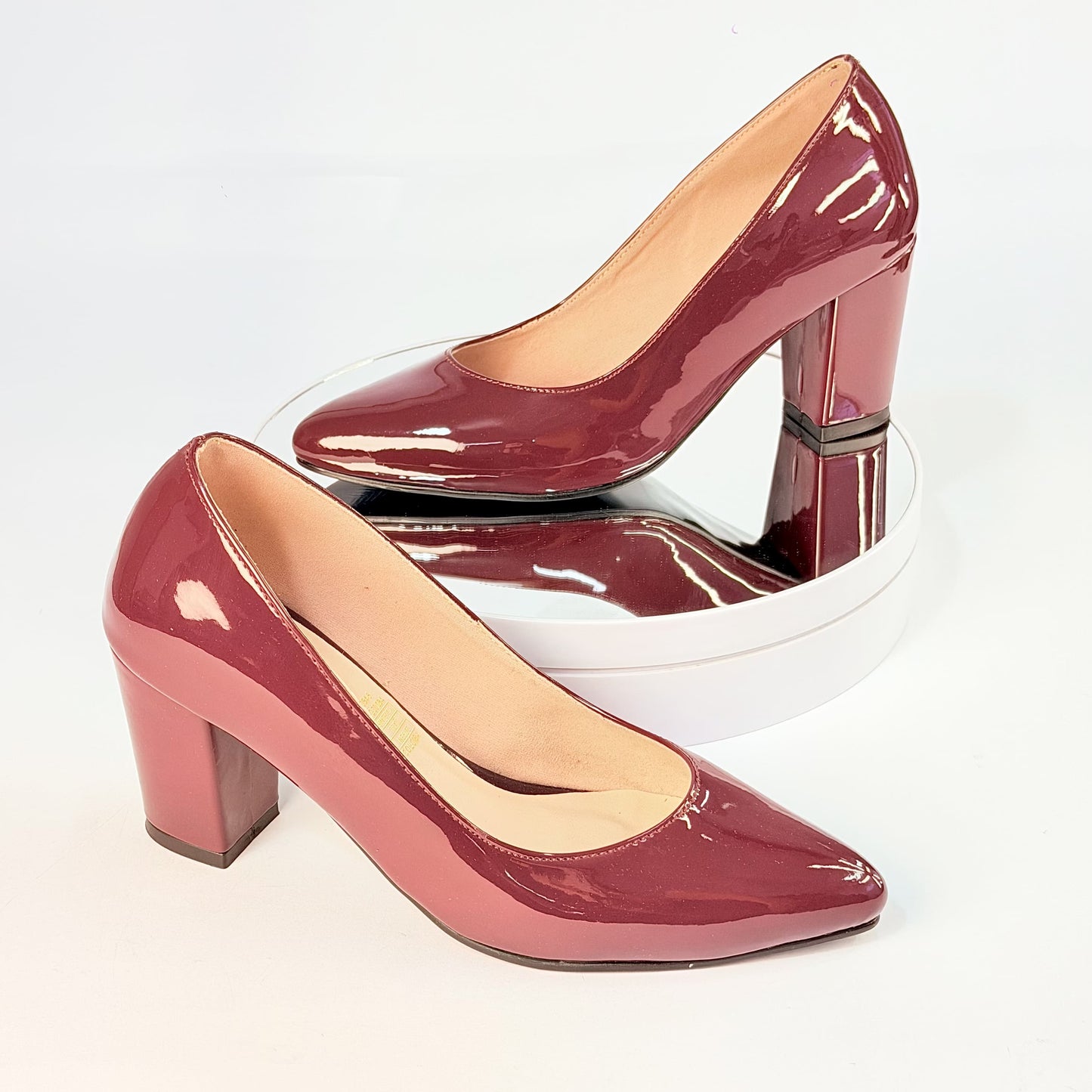 Tacones Vinotinto Milagros Moda