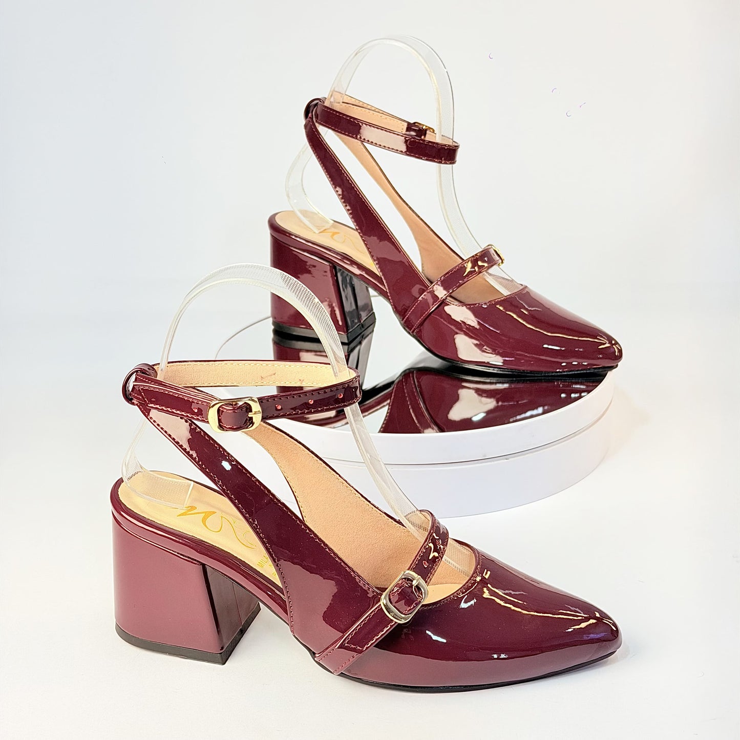 Tacones Vinotinto Milagros Moda