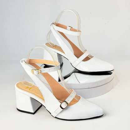 Tacones Blanco Milagros Moda