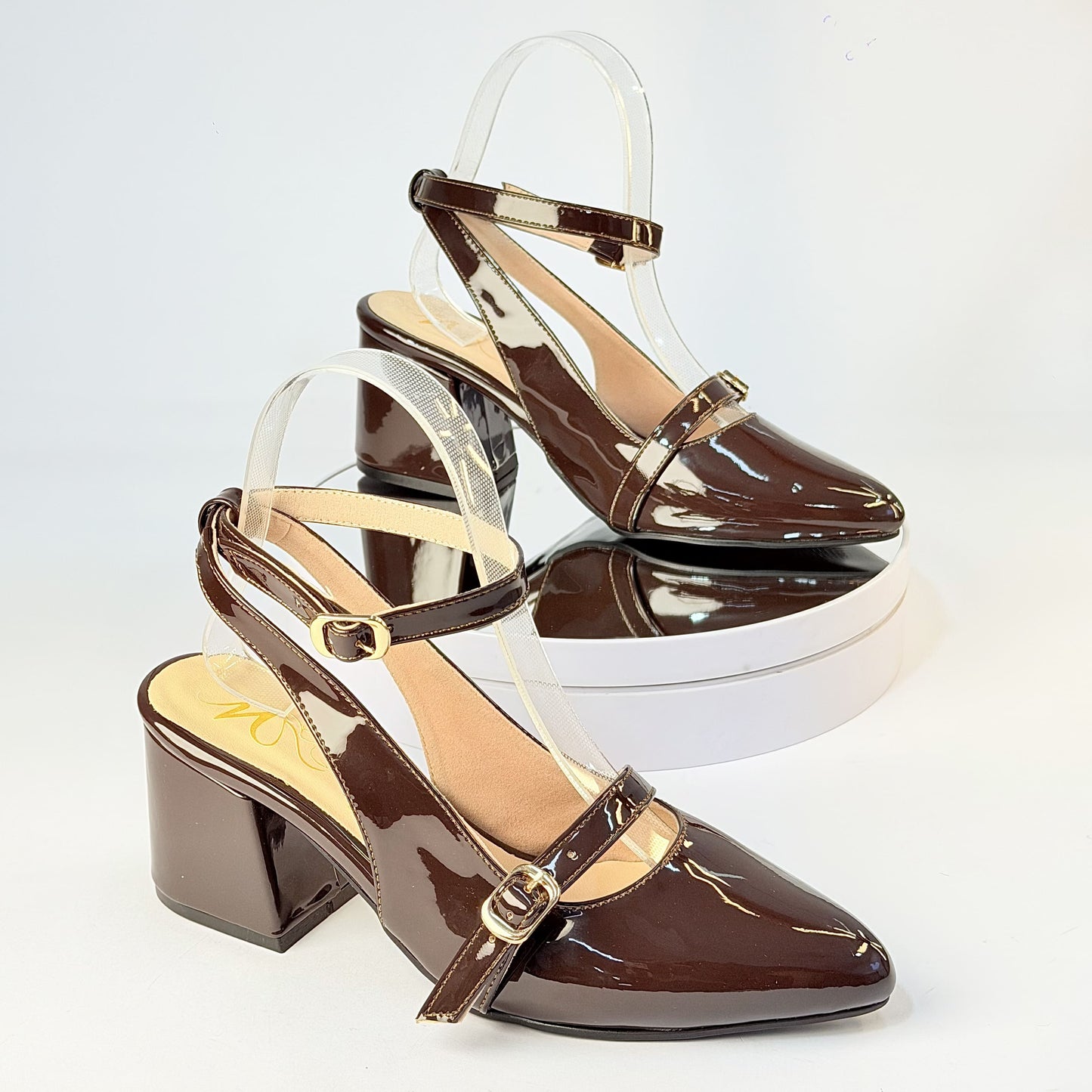 Tacones Café Milagros Moda