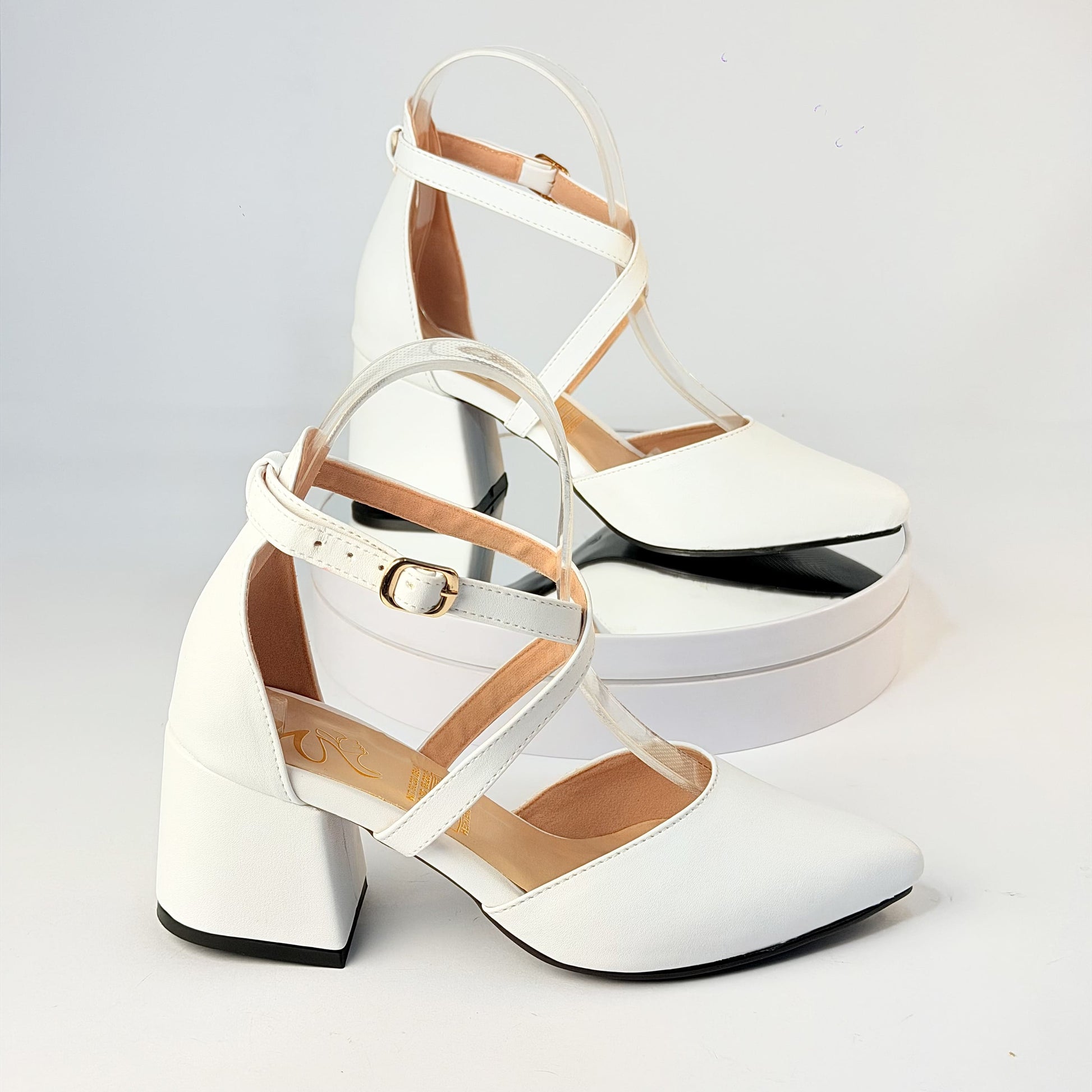 Tacones Blanco Milagros Moda