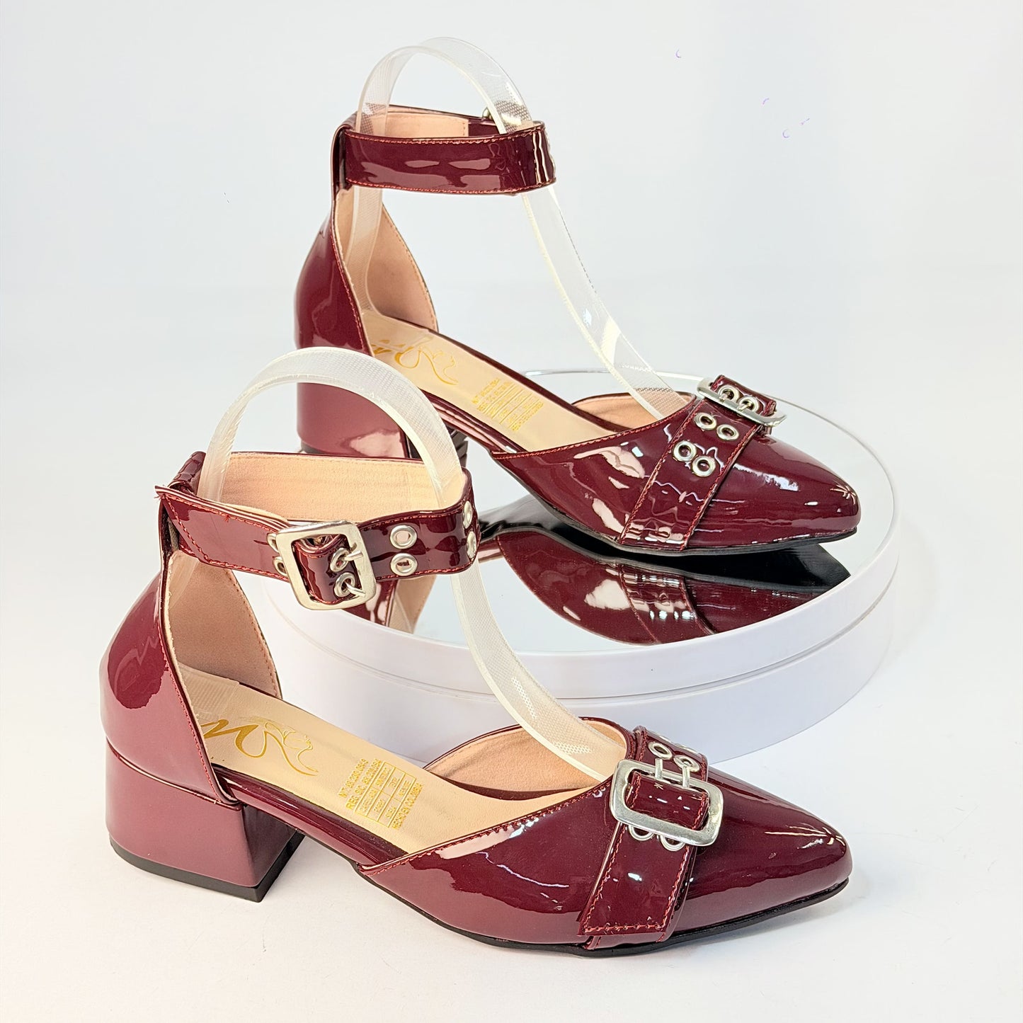 Tacones Vinotinto Milagros Moda