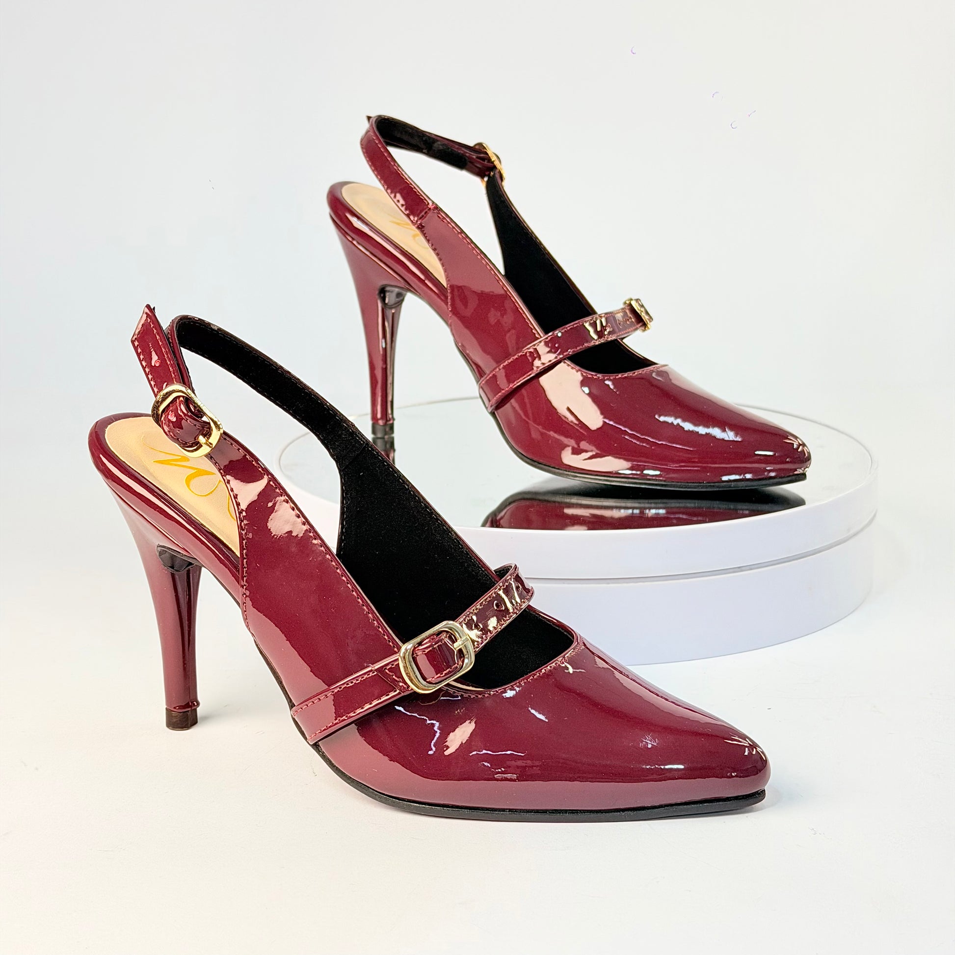 Tacones Vinotinto Milagros Moda