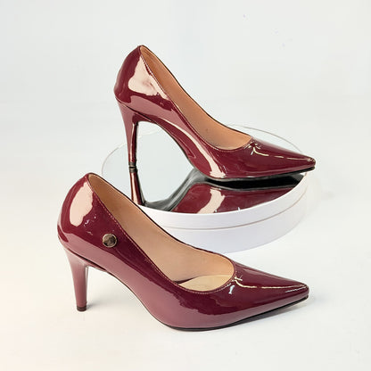 Tacones Vinotinto Milagros Moda