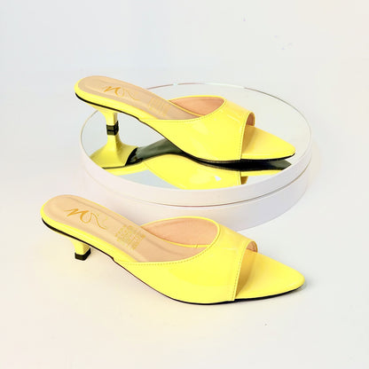 Tacones Amarillo Milagros Moda