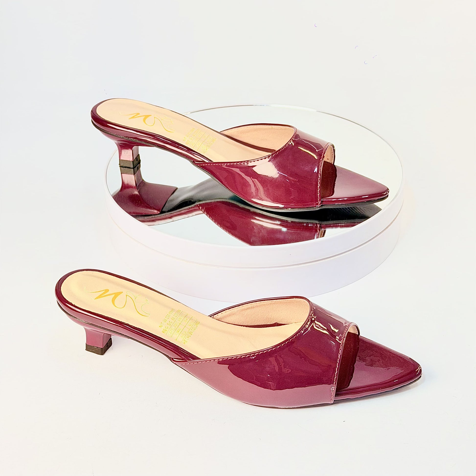 Tacones Vinotinto Milagros Moda