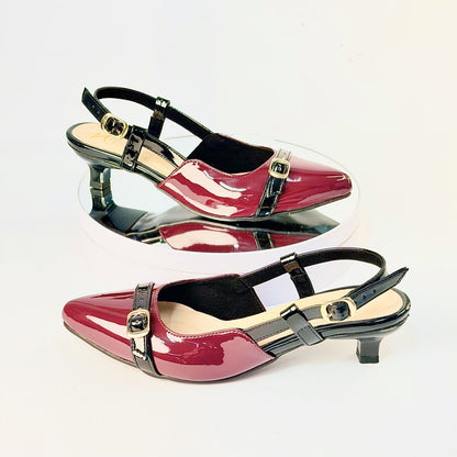 Tacones Vinotinto Milagros Moda