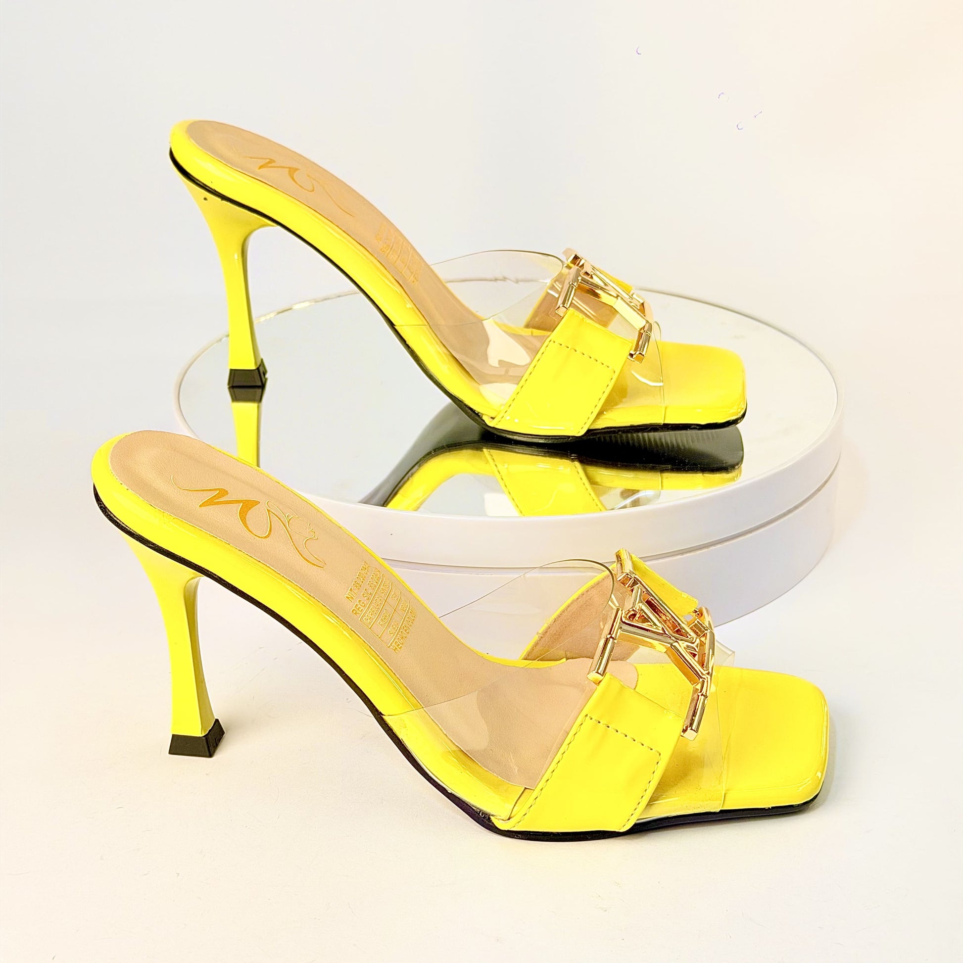 Tacones Amarillo Milagros Moda