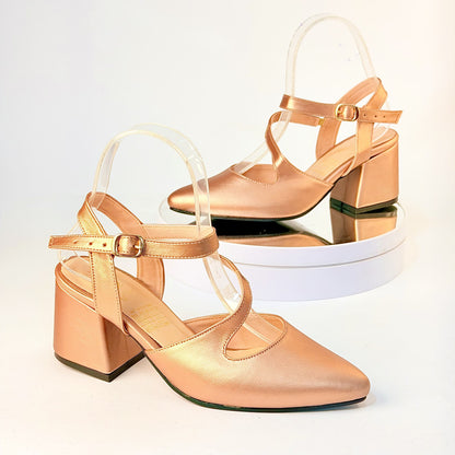 Tacones Oro rosa Milagros Moda