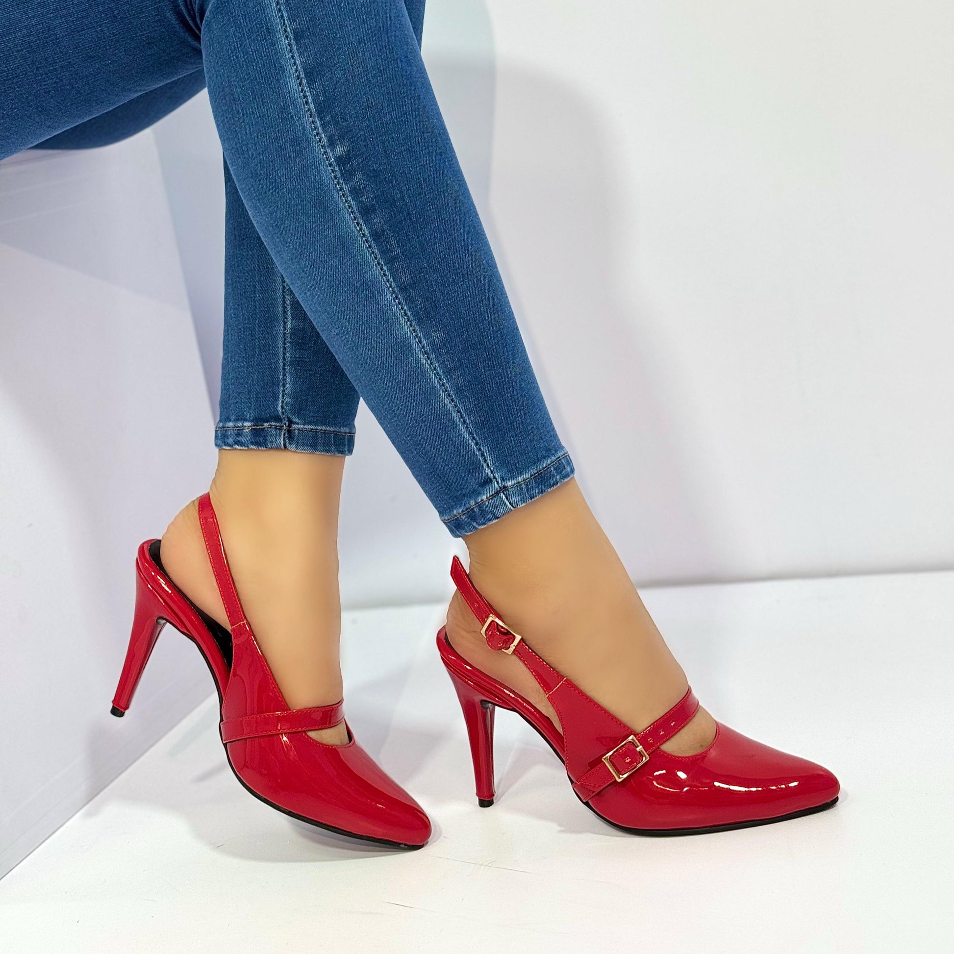 Tacon De Dama Charol 8.5 Ref. 8126 Envio Gratis - Milagros Moda