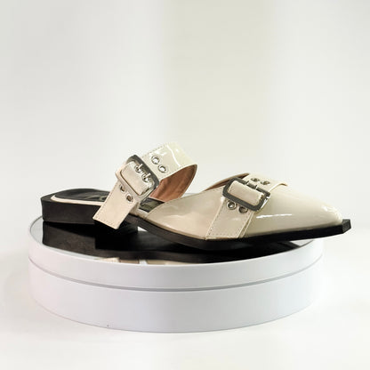 Baletas para mujer con hebillas Ref. 1061 blanco