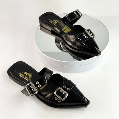 Baletas para mujer con hebillas Ref. 1061 negro