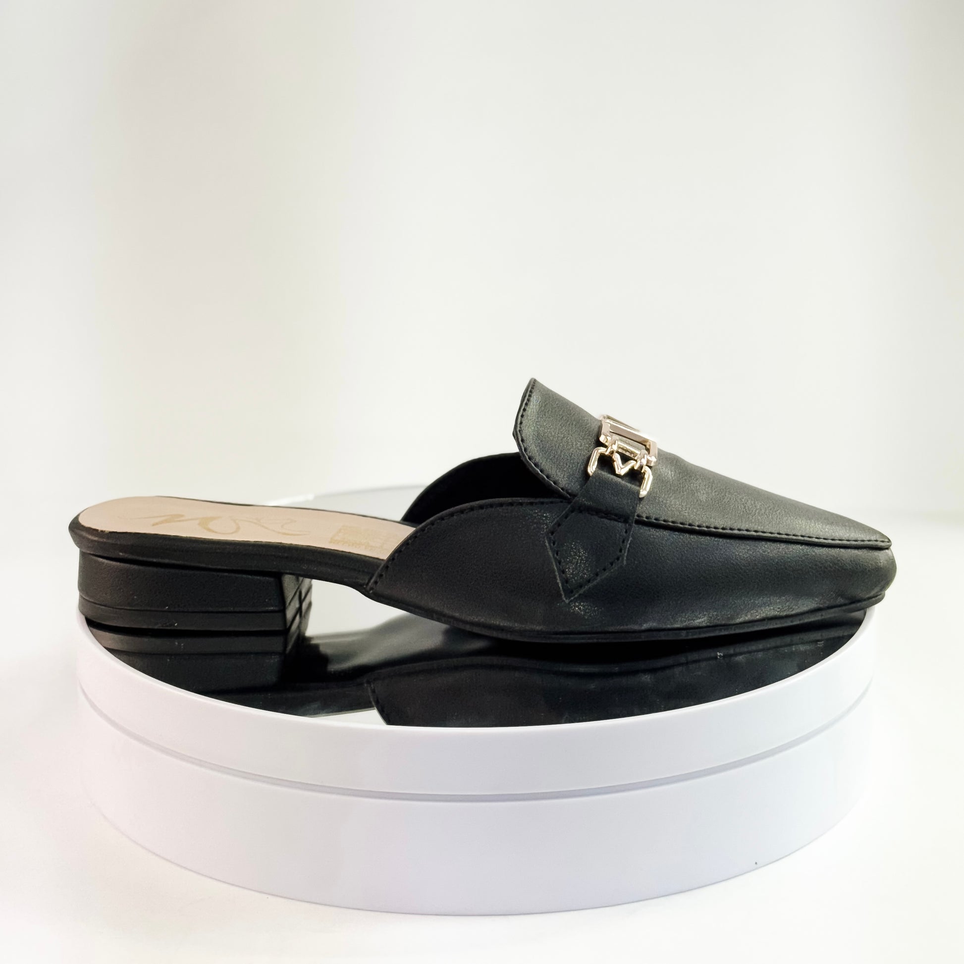 Suecos de tacón 1.5 cm color negro para mujer - Milagros Moda