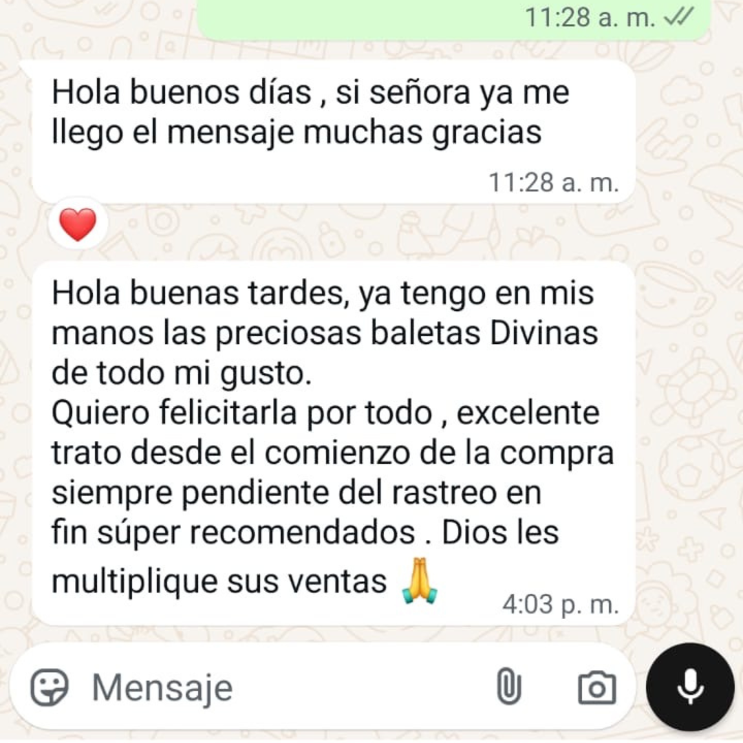 Opinión de clienta que recibió su calzado hecho a mano de Milagros Moda